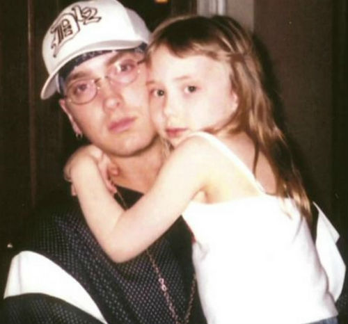 Alaina with Eminem in Childhood