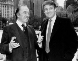 Barron Trump's grandfather Frederick Christ Trump with Donald Trump
