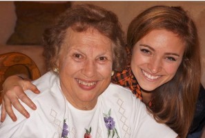 Christy Altomare with her grandma Yiayia