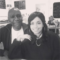 Georgina Campbell with her father