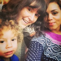 Georgina Campbell with her Mother & Nephew