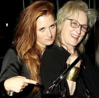 Grace Gummer with mother Meryl Streep