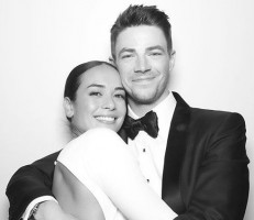Grant Gustin with wife Andrea Thoma