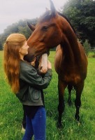 Jennifer gates with her horse Alex