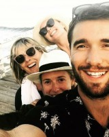 Josh Bowman Family: Mother, sister and fiancee Emily