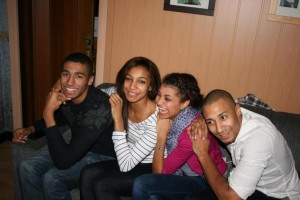 Nafissatou Thiam with family: sister & brothers