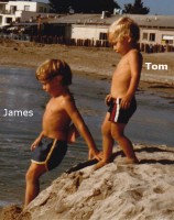 Tom Franco childhood- with James