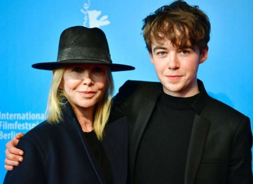 Alex Lawther with mother