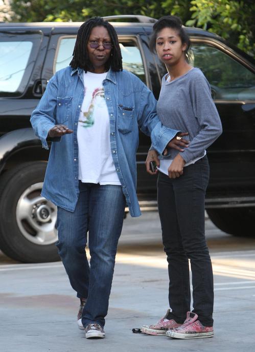 Alex Martin's mom Whoopi with Alex's daughter Amarah Skye