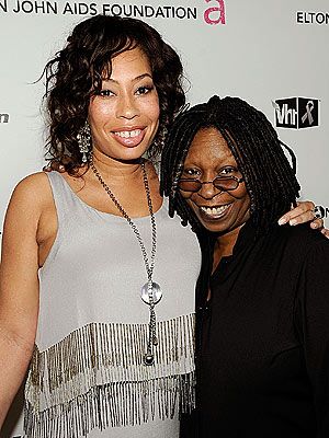 Alex Martin with her mother Whoopi Goldberg
