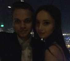 Alexander Calvert with wife Jenna Berman