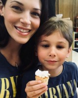 Amanda Righetti's with Son Knox Addison