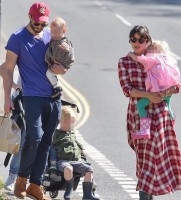 Amelia Warner & Jamie Dornan with daughters