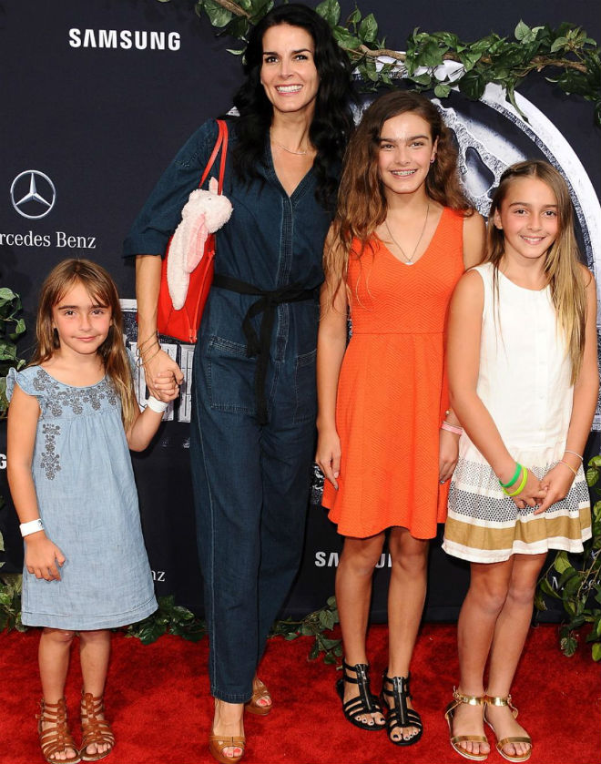 Angie Harmon with her Daughters: Avery Grace Sehorn, Finley Faith Sehorn, E...