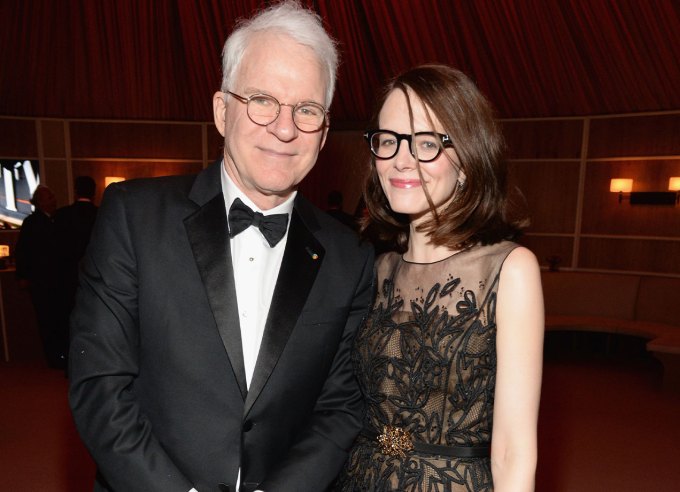 Anne Stringfield with husband Steve Martin