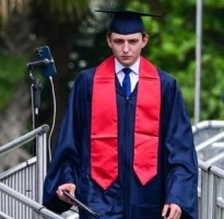 Barron Trump at his graduation
