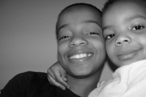 Coy Stewart with his little brother Chayse Stewart