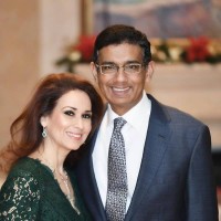Debbie D'Souza with husband Dinesh