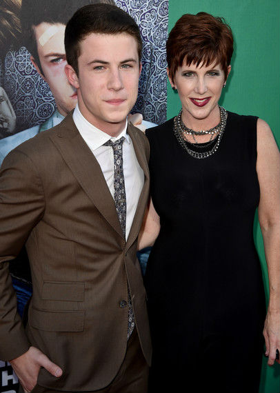 Dylan Minnette with his mom Robyn Maker-Minnette