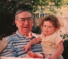 Emma Kenney with grandfather