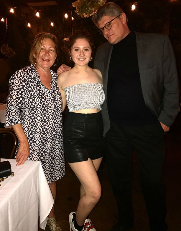 Emma Kenney with parents: Dad(Kevin Kenney), Mom (Gillian Kenney)