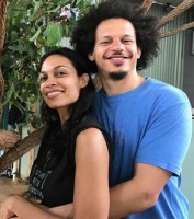 Eric Andre with girlfriend Rosario Dawson