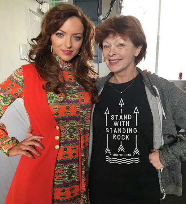 Francesca Eastwood with her Mom Frances Fisher