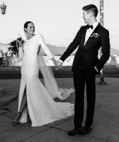 Grant Gustin & Andrea Thoma wedding