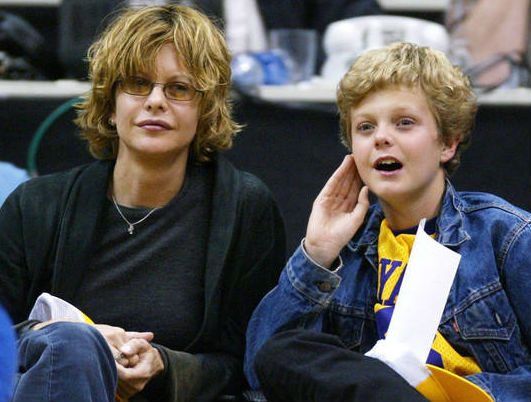 Jack Quaid childhood photo with mother Meg Ryan