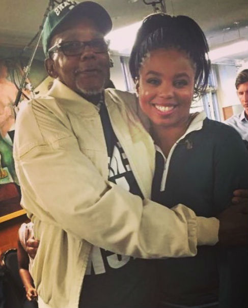 Photo of Jemele Hill  & her Father  Jerel Brickerson