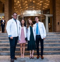 Jennifer Katharine Gates at the Medical school with friends