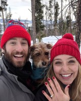 Jessica Rothe and Eric Clem engagement