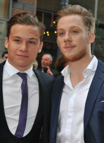 Joe Cole with brother Finn Cole