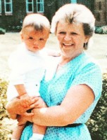 John Bradley with mother (childhood)