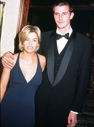 Justin Herwick with then-girlfriend Nicole Eggert