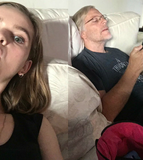 Kerris Dorsey with her Father John Dorsey