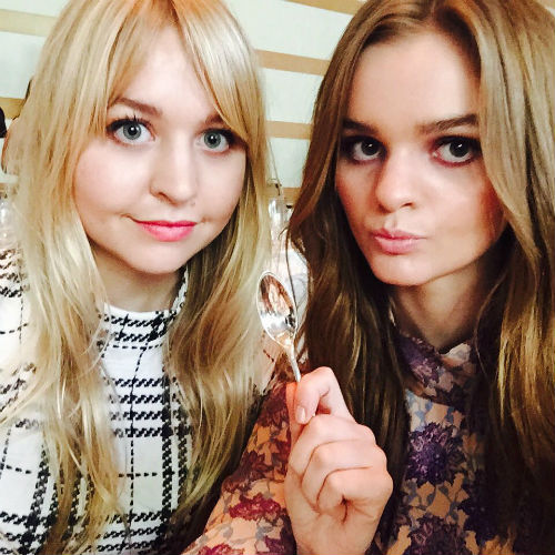 Kerris Dorsey with her sister Justine Dorsey