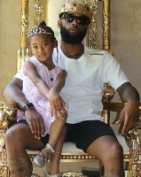 King Keraun with daughter Raegan