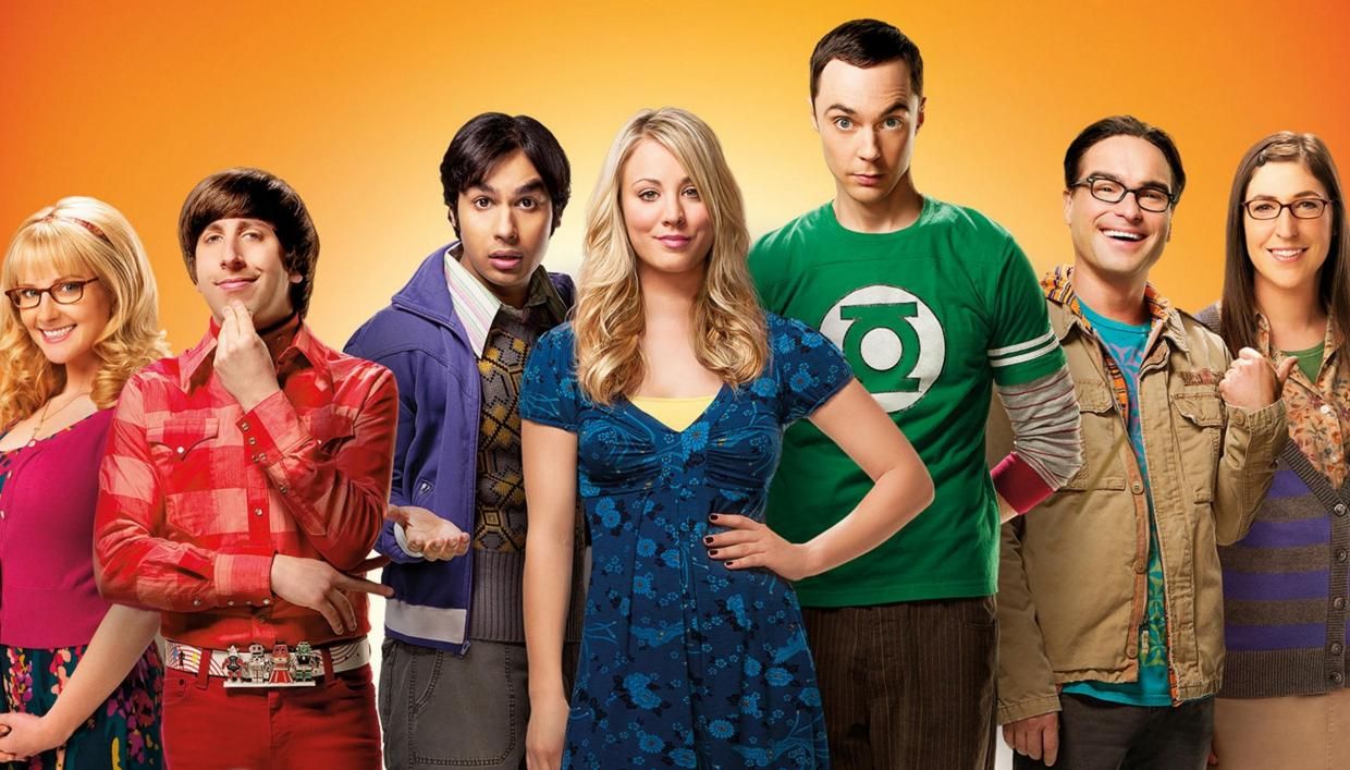 Kunal Nayyar in The Big Bang Theory with the main roles