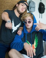 Logan Paul with his friend Dwarf Mamba