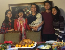 Madison Hu family: Father, mother, brother, sister