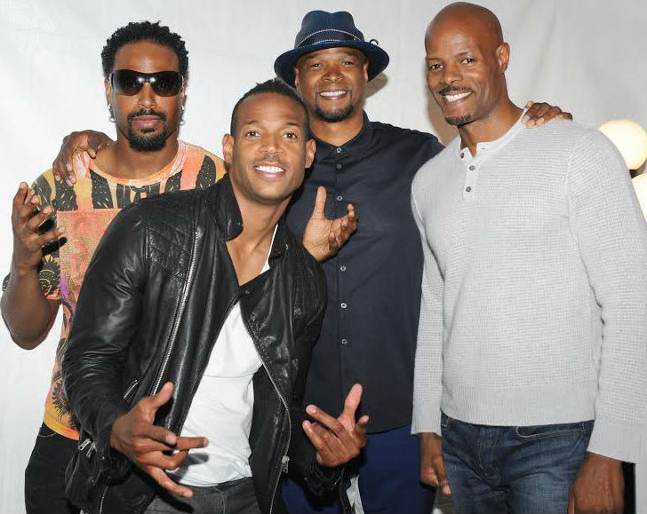 Marlon Wayans with brothers