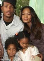 Marlon Wayans with partner Angelica Zackary & kids Amai (daughter) & Shwan(son)