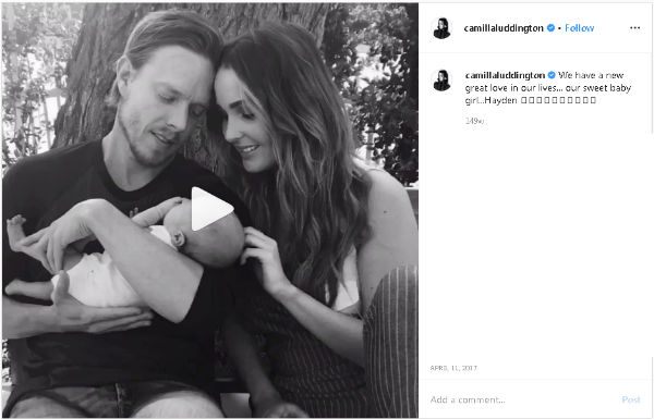 Matthew Alan & Camilla Luddington announce birth of daughter Hayden