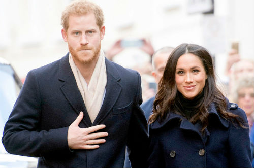 Meghan Markle with prince Harry