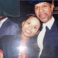 Michelle Thomas with father Dennis Thomas