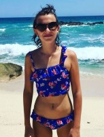 Millie Bobby Brown in Bikini in Brazil