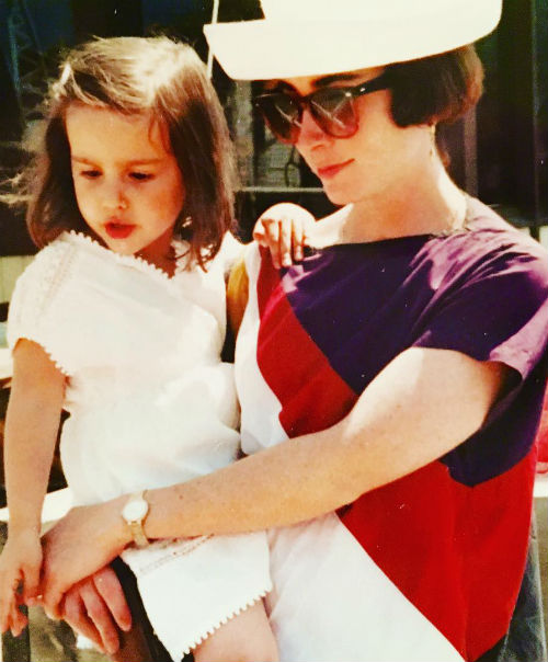 Molly Ephraim with mom in childhood