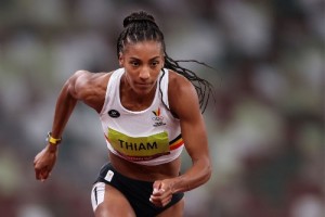 Nafissatou Thiam at the Tokyo Olympics
