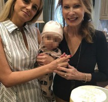 Nancy Wiesenfeld with granddaughter Ari & baby's mother Gina Demasi